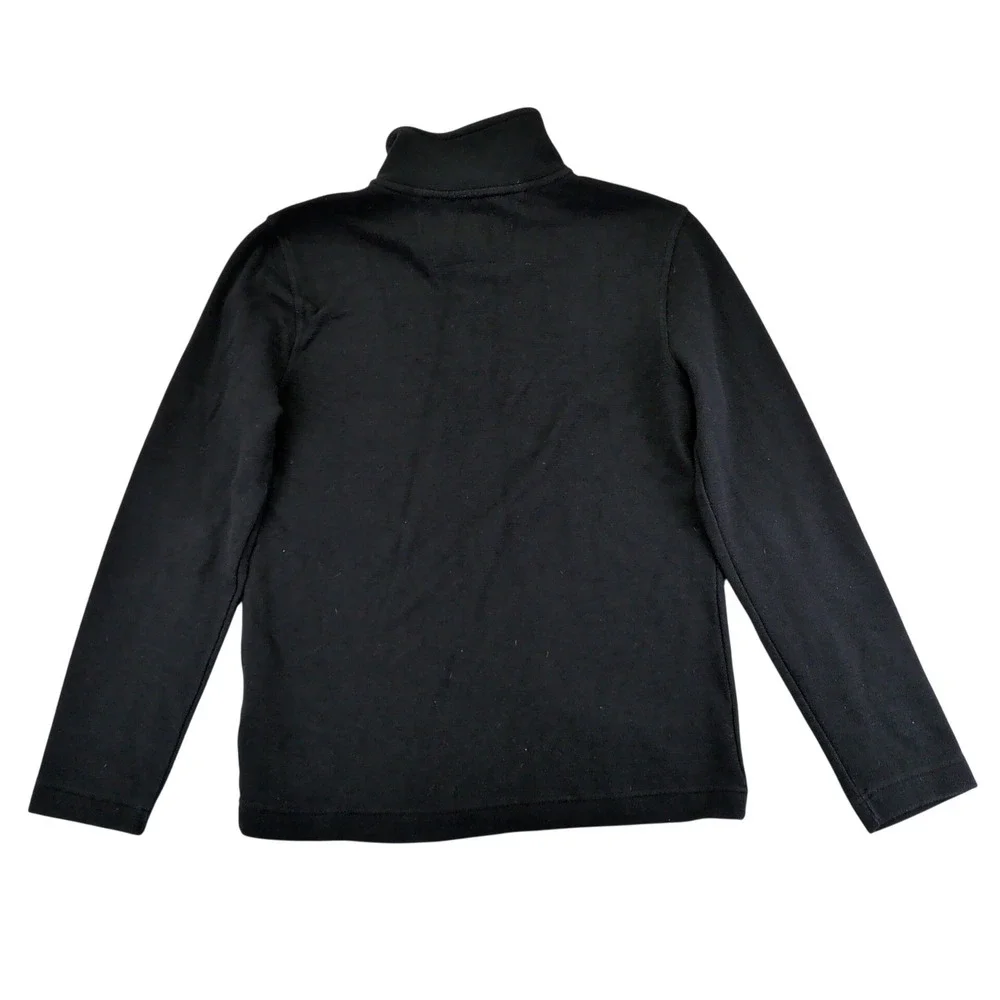 Banana Republic Men‎ Black Quarter Zip Pullover Sweatshirt Size Medium Casual